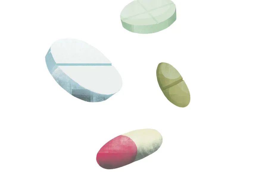 Illustrasjon av piller